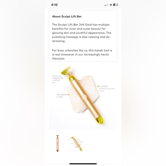 Skin Inc 24k Gold Sculpt Lift Bar - Picture 2 of 3